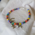 Rainbow Crystal Good Luck Charm Bracelet