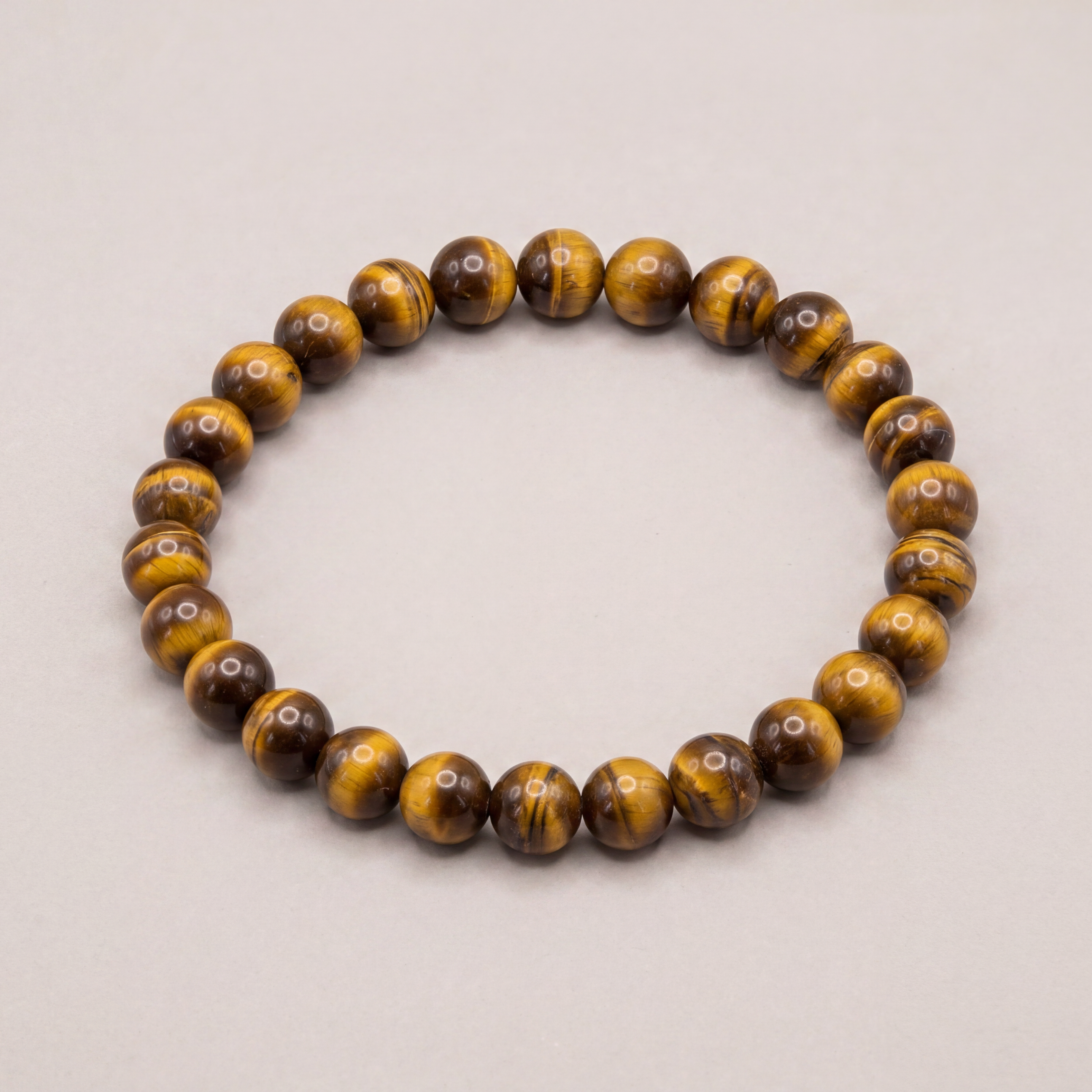 Tiger's Eye Natural Stone Stretch Bracelet